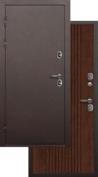 Морозостойкая дверь с терморазрывом Изотерма Темный Орех Морозостойкая дверь с терморазрывом Изотерма Темный Орех