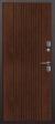 Морозостойкая дверь с терморазрывом Изотерма Темный Орех